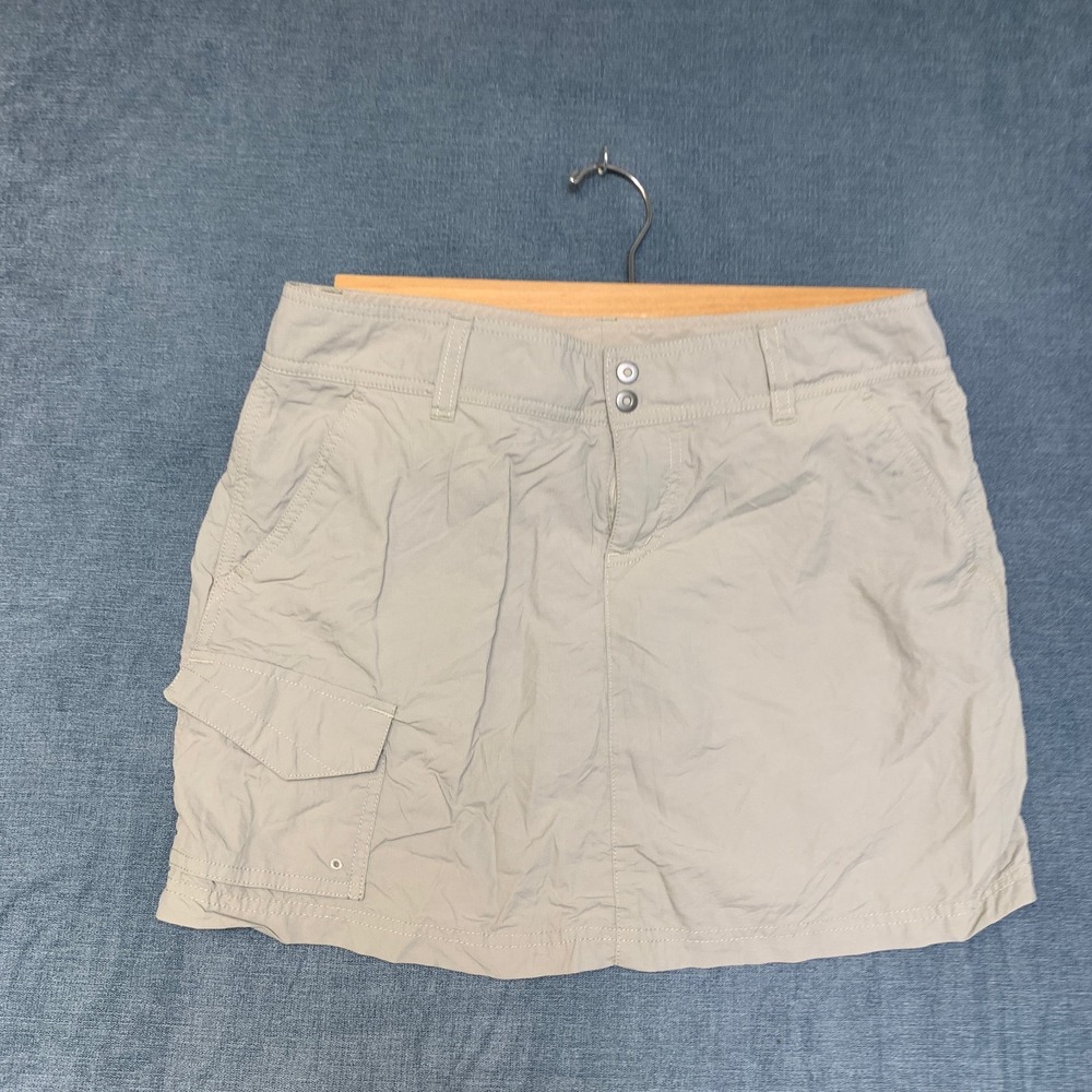 Columbia Sportswear Omni Shade Cargo Skort Womens 6 Beige Pockets Outdoor